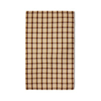HKLIVING Vida Check Table Cloth - Chestnut Cream (140x220cm)