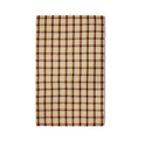 HKLIVING Vida Check Table Cloth - Chestnut Cream (140x220cm)