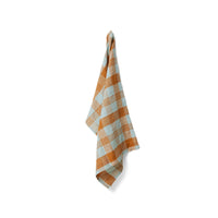 HKLIVING Vida Check Tea Towels, 50 x 70cm - Multicolour, Strawberry Cream, Amber Blue
