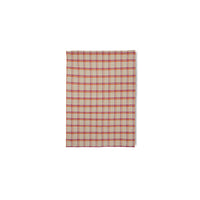 HKLIVING Vida Check Tea Towels, 50 x 70cm - Multicolour, Strawberry Cream, Amber Blue