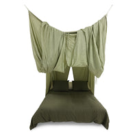 HKLIVING Bed Canopy - Morning Dew Green Cotton Draped Canopy (210x190x290cm)