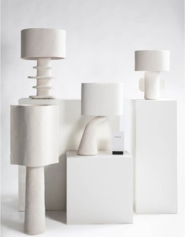 Table Lamp 03 White Earth by Serax - Handcrafted Papier-Maché