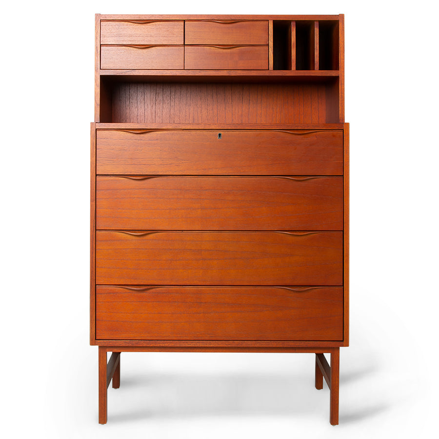 Modern vintage-inspired secretary cabinet by hkliving for books and treasures.