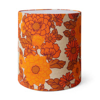 Silk Lamp Shade, Petal, 70s Orange Red, HKLIVING