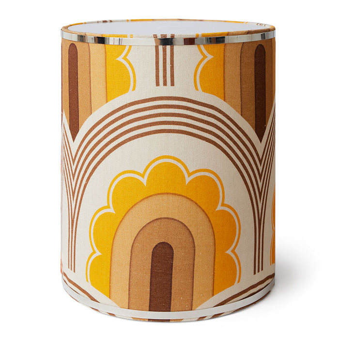 Lamp Shade, 70s Motif, Yellow Brown Orange, HKLIVING