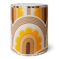 Lamp Shade, 70s Motif, Yellow Brown Orange, HKLIVING