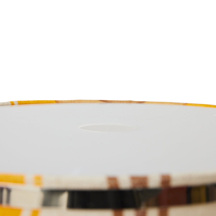 Lamp Shade, 70s Motif, Yellow Brown Orange, HKLIVING