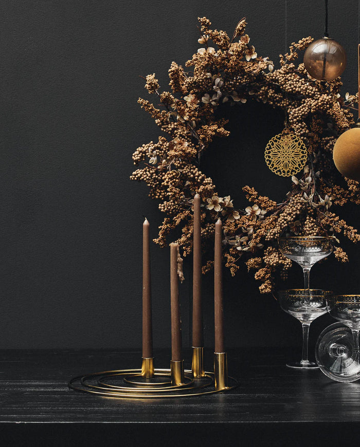 Candle Tall Brown