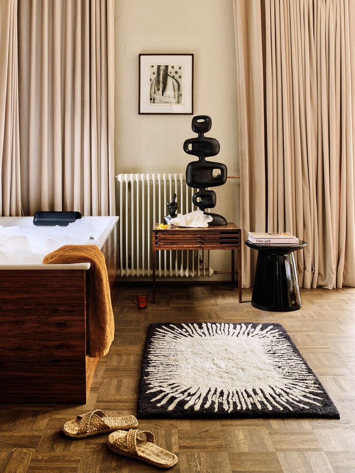 Earthenware Side Table M Black