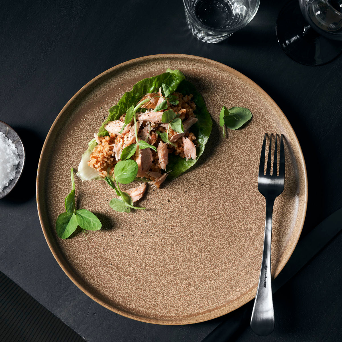 Dinner plate Cara Camel