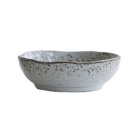 Rustic Ceramic Breakfast Bowl Grey/Blue