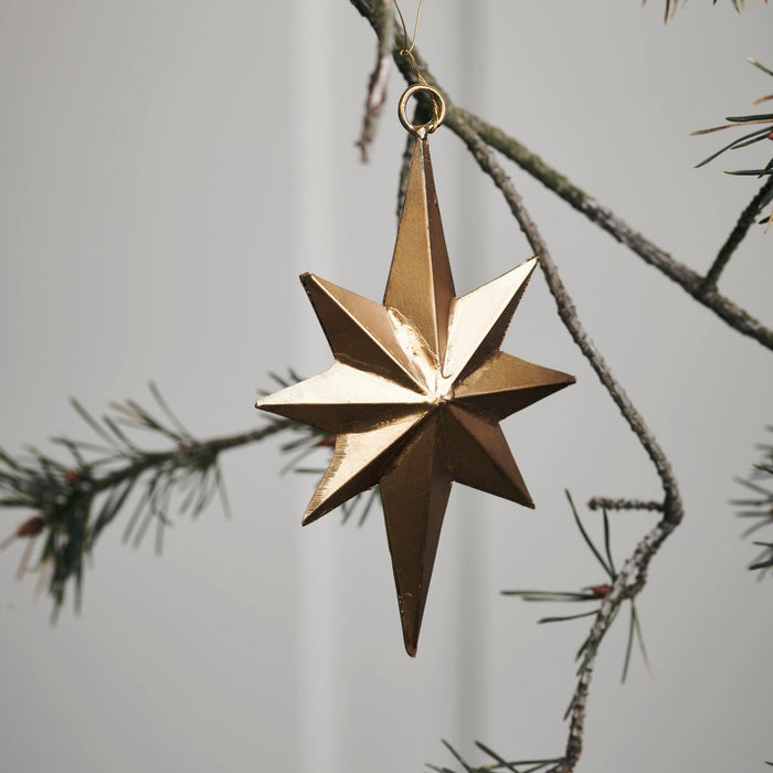 Star Bethlehem Antique Brass Bauble