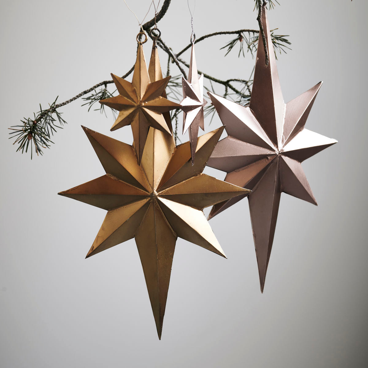 Star Bethlehem Antique Brass Bauble