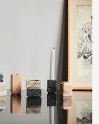 HAIDA Candle Holder S Rose Marble