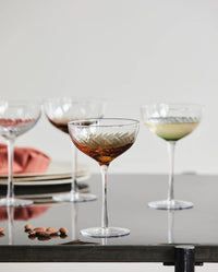 Garo Cocktail Glass Amber