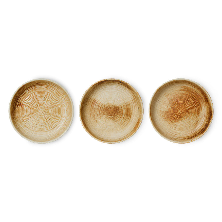 Deep Plate M Rustic Cream/Brown