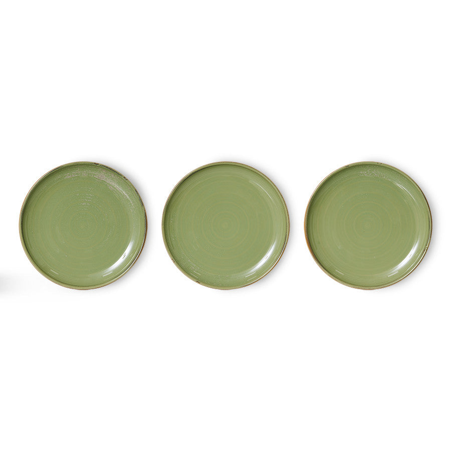 Side Plate Moss Green
