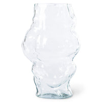 Cloud Vase Clear Glass High