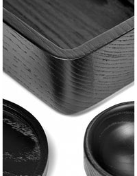 Coaster Round Ash Black