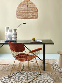 Wicker Pendant Lamp Ball Natural M by HKLIVING
