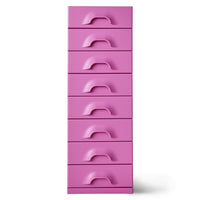HKLIVING Chest of 8 Drawers in Urban Pink