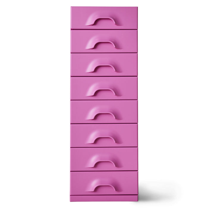 HKLIVING Chest of 8 Drawers in Urban Pink
