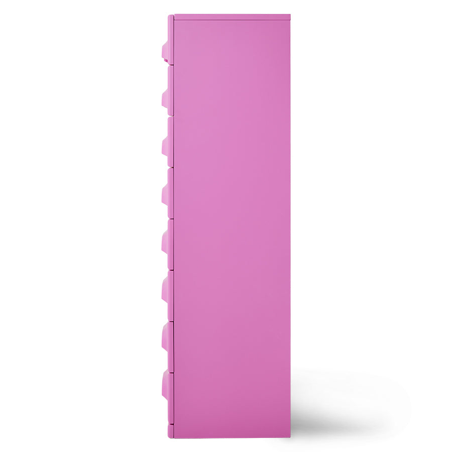 HKLIVING Chest of 8 Drawers in Urban Pink