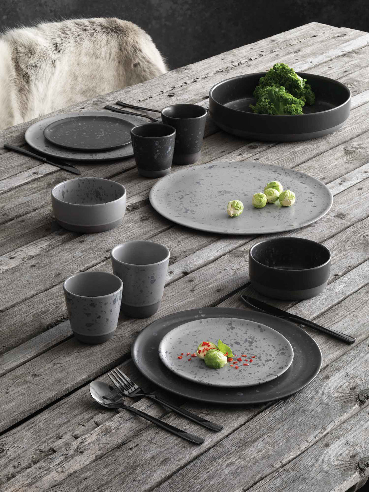 Nordic Black Serving Bowl