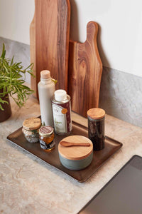 Northern Green Small Bowl with Teak Wood Lid + Spoon