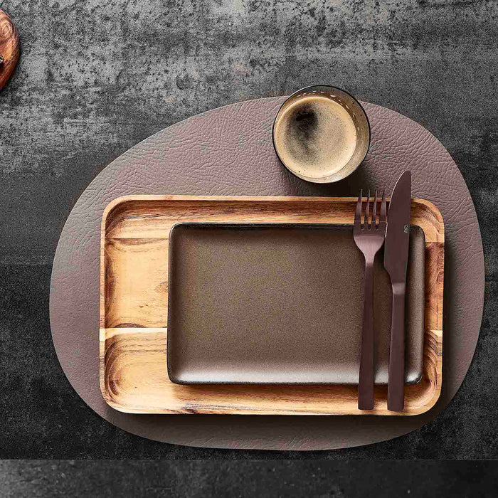 Metallic Brown Rectangular Plate
