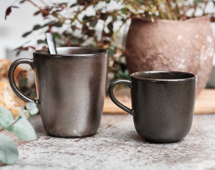 Metallic Brown Coffee Cup