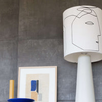 Printed Faces Lamp Shade L