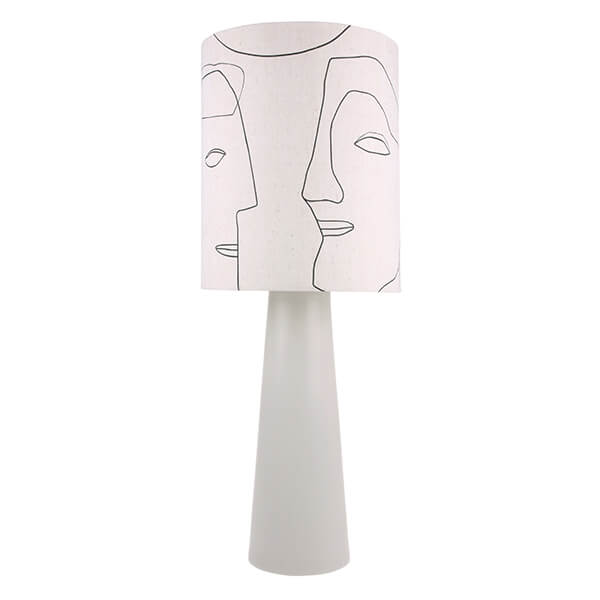 Printed Faces Lamp Shade L