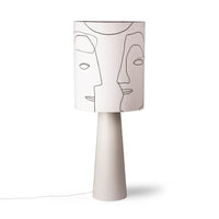 Printed Faces Lamp Shade L