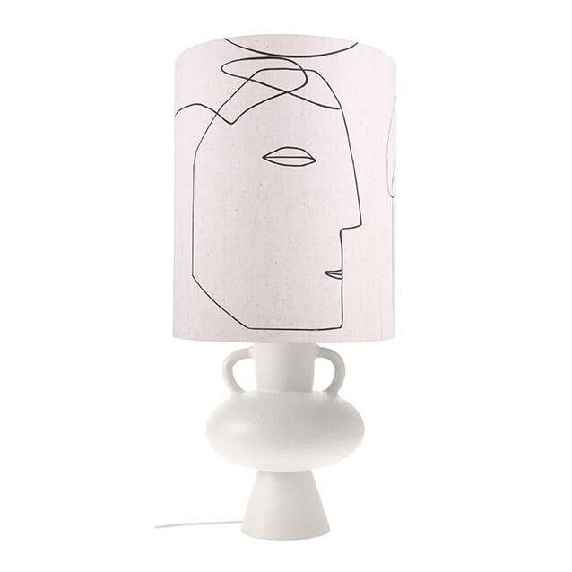 Printed Faces Lamp Shade L