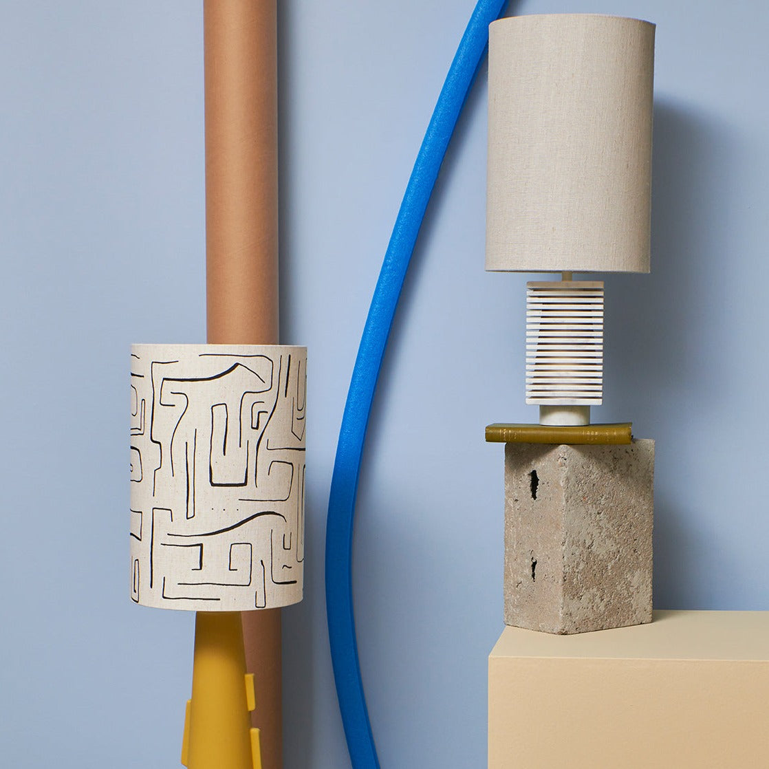 Cylinder Lamp Shade Natural Linen