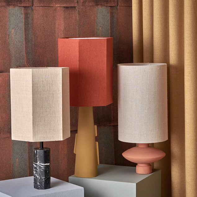 Cylinder Lamp Shade Natural Linen