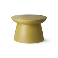HKLIVING Earthenware Side Table XL – Green Sculptural Accent Table