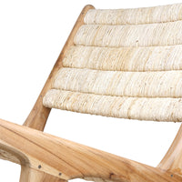 Lounge Chair Abaca/Teak by HKLIVING