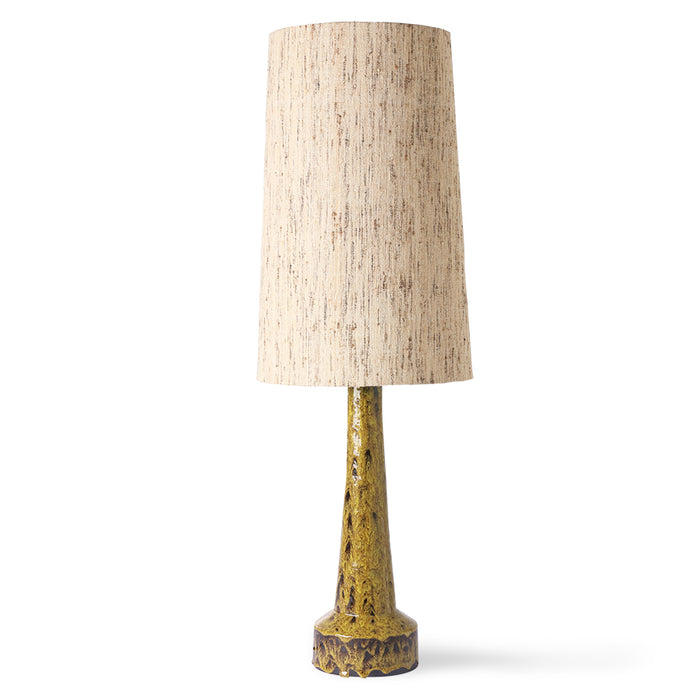 hkliving lamp and lampshade with lamp base in yellow brown