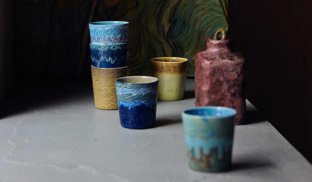 HKLIVING Van Gogh Coffee Mugs – 70s Ceramics for Artful Everyday Moments