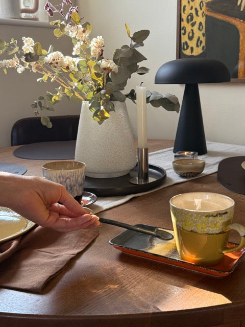 decorative tray with cups from hkliving on real wood table from 366 concept