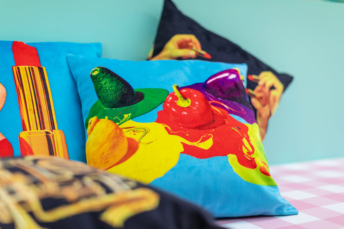 Seletti x TOILETPAPER Cushions â€“ Surreal Pop Art Designs in Bold Styles