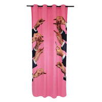 Curtains by Seletti, Toiletpaper Design in Roses, Snakes, Shit, Water, Zig Zag, Frames, Lipstick, and Clouds