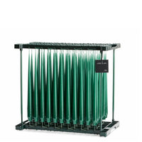 Marble green coloured aper candle in dippping rack