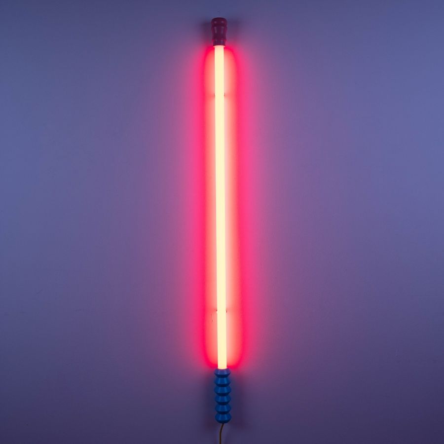 Superlinea LED Tube Lights by Seletti – in Neon Pink, Yellow, Fuscia Red, Blue, Green, and White