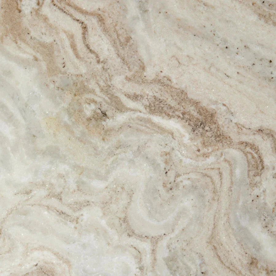 ERIE White Arnet Marble Cafe Table