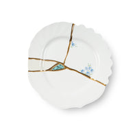 Seletti Kintsugi Dessert Plate – Porcelain with 24K Gold Detailing