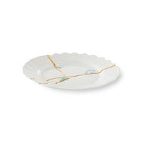 Seletti Kintsugi Dessert Plate – Porcelain with 24K Gold Detailing