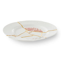 Seletti Kintsugi Dinner Plate – Handmade Porcelain with 24K Gold Accents